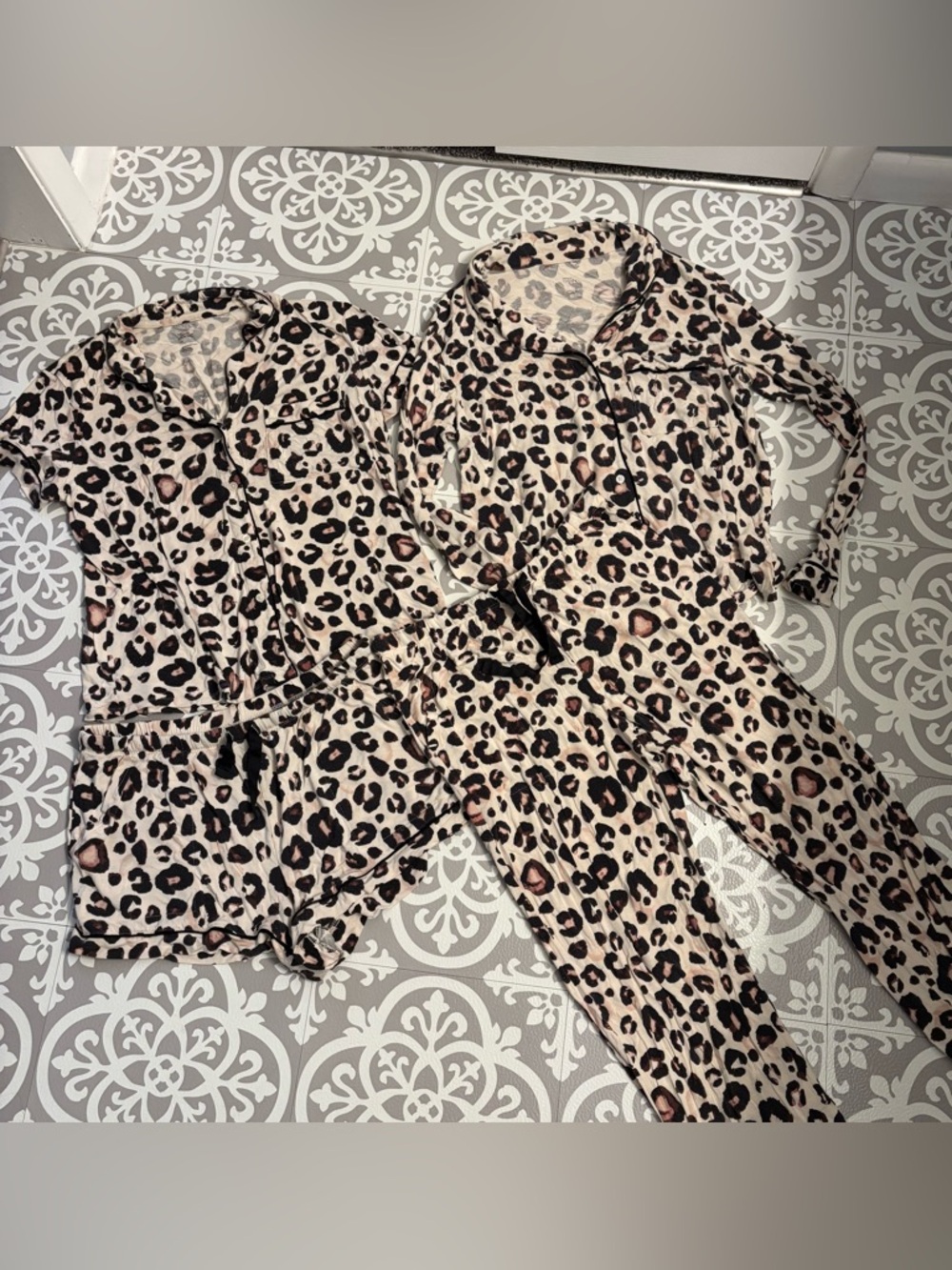 Stars Above || 4 piece leopard pajama bundle